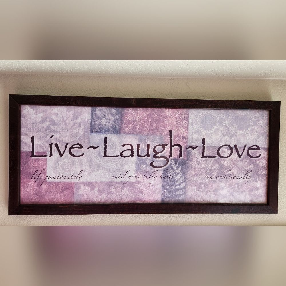 🩵"Live, Laugh, Love" Wall Art